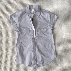 J Crew Factory Cap sleeve pin stripe top